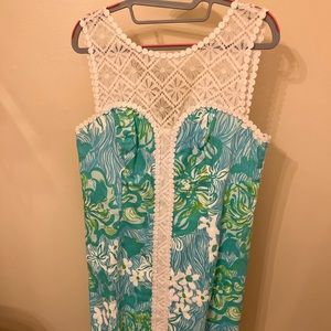 Lilly Pulitzer Size 8 Sofia Lace Shift Dress